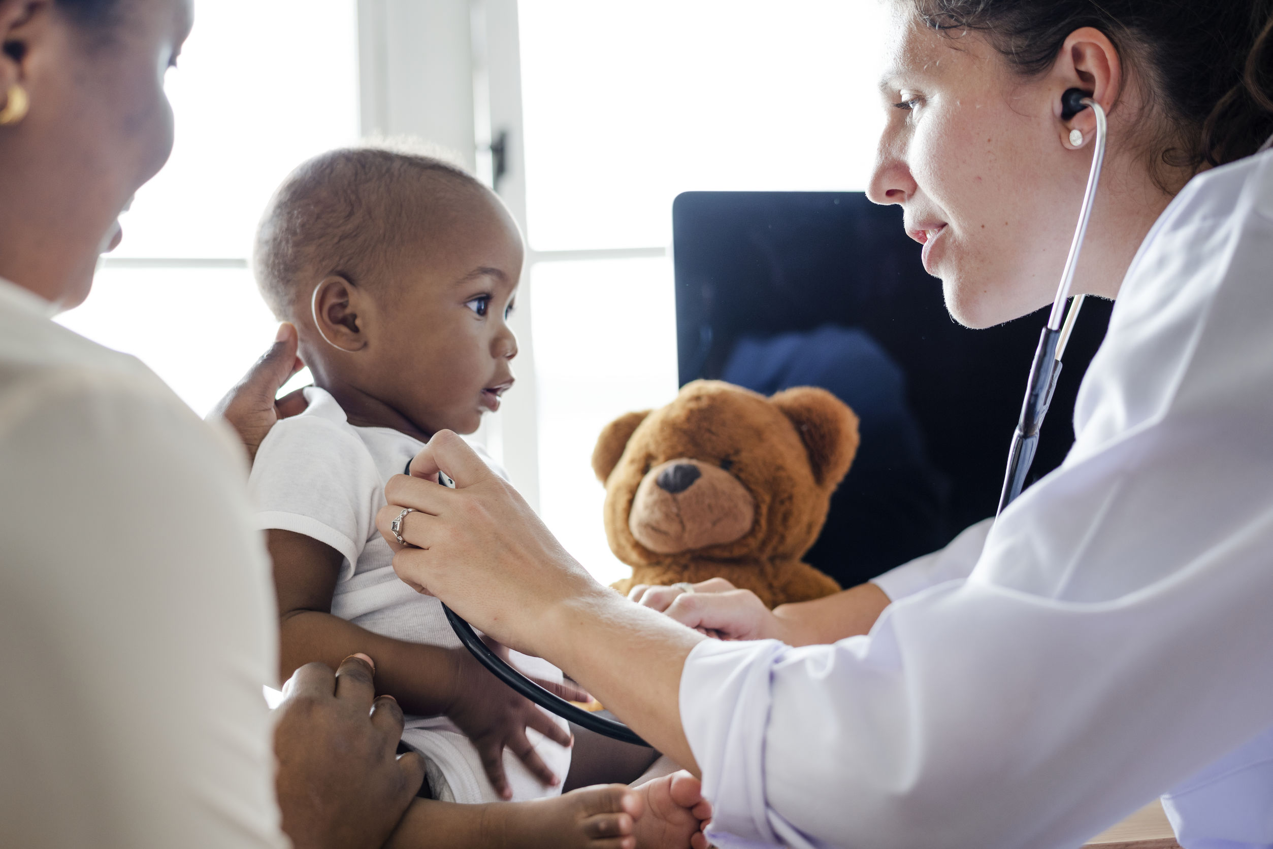 family doctor with child