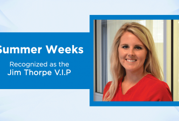 Summer Weeks is Recognized as the Jim Thorpe V.I.P