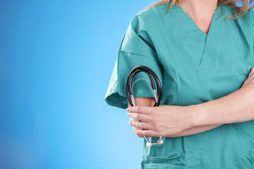 woman in scrubs image