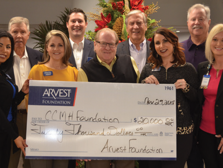 Arvest Foundation makes $20,000 Donation to CCMH Foundation