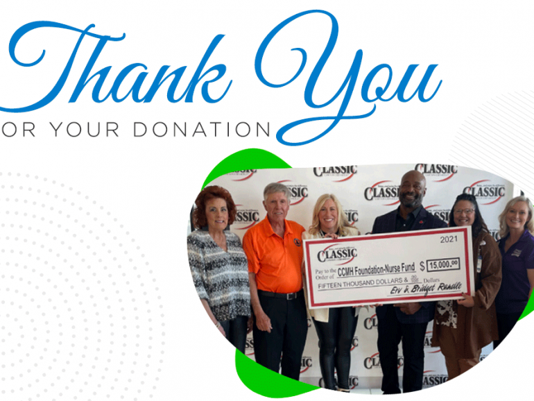 Classic Lawton Chevrolet Donates to the CCMH Foundation